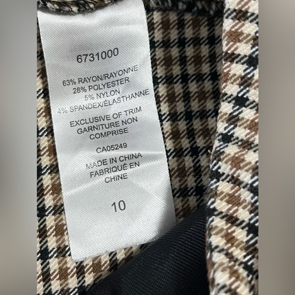 Sc & CO ~ WORK, CASUAL, DRESS Checked Pants.  Size 10. VGUC. - Picture 4 of 10